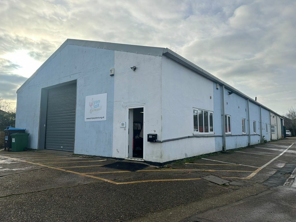 Exterior painting - charity warehouse in Reigate (Stripey Stork) image